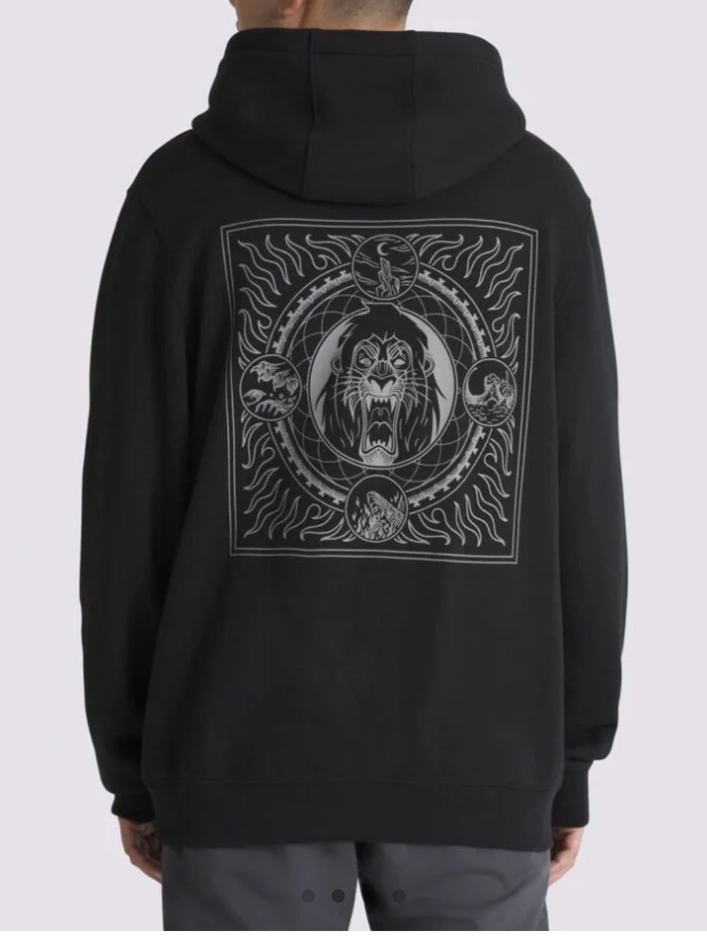 DISNEY X VANS SCAR PULLOVER HOODIE NWT